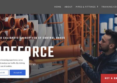 Pipeforce E-Commerce Website Design By Nua Web Design
